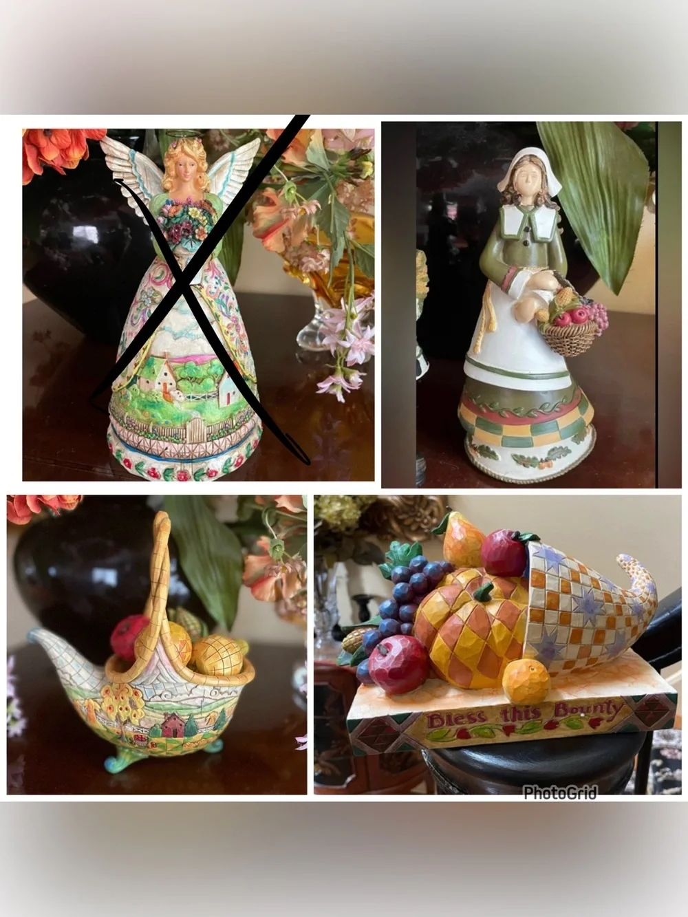 SurLa Table HandPainted Turkey Italy Thanksgiving Center Piece SPECTACULAR 12.5”